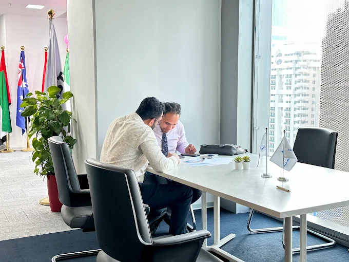 A conversation at our office